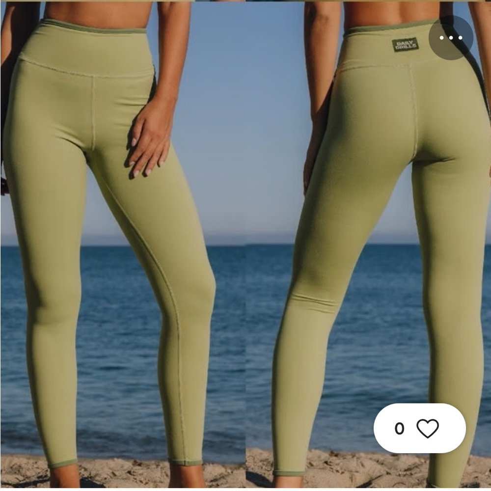 ISO daily drills Go! Leggings in matcha and dark matcha size small